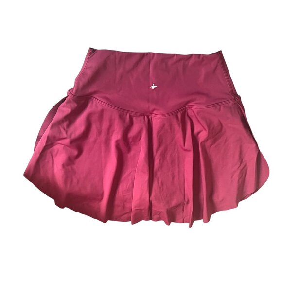 Halara Everyday Cloudful Air 2in1 Crossover Waist Skirt Sz XS Cranberry Red with - Picture 3 of 12